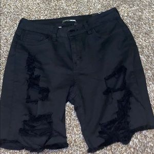 Black shorts from fashion nova